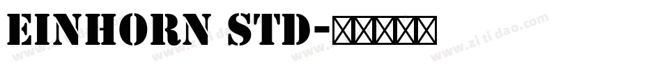 Einhorn Std字体转换